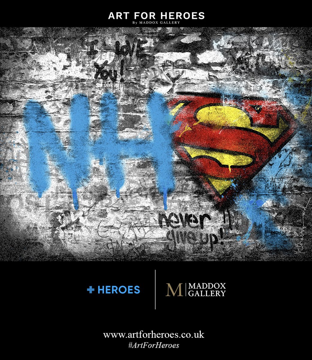 MaddoxGallery's tweet image. We are proud to launch the #ArtForHeroes campaign alongside @HelpThemHelpUs_.  At artforheroes.co.uk you can simply donate or you can purchase a piece of art, all generously donated by our artists. 100% of proceeds will go directly to supporting our NHS workers.