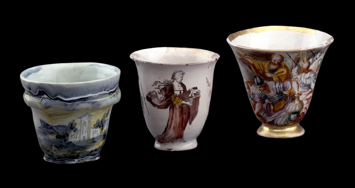 Visitor Assistant Jasmine Lota enjoys having ‘a good look around the collections to find small treasures’.She says these 18th-century chocolate cups are not to be missed, and they have a connection with Museum founder Hans Sloane.