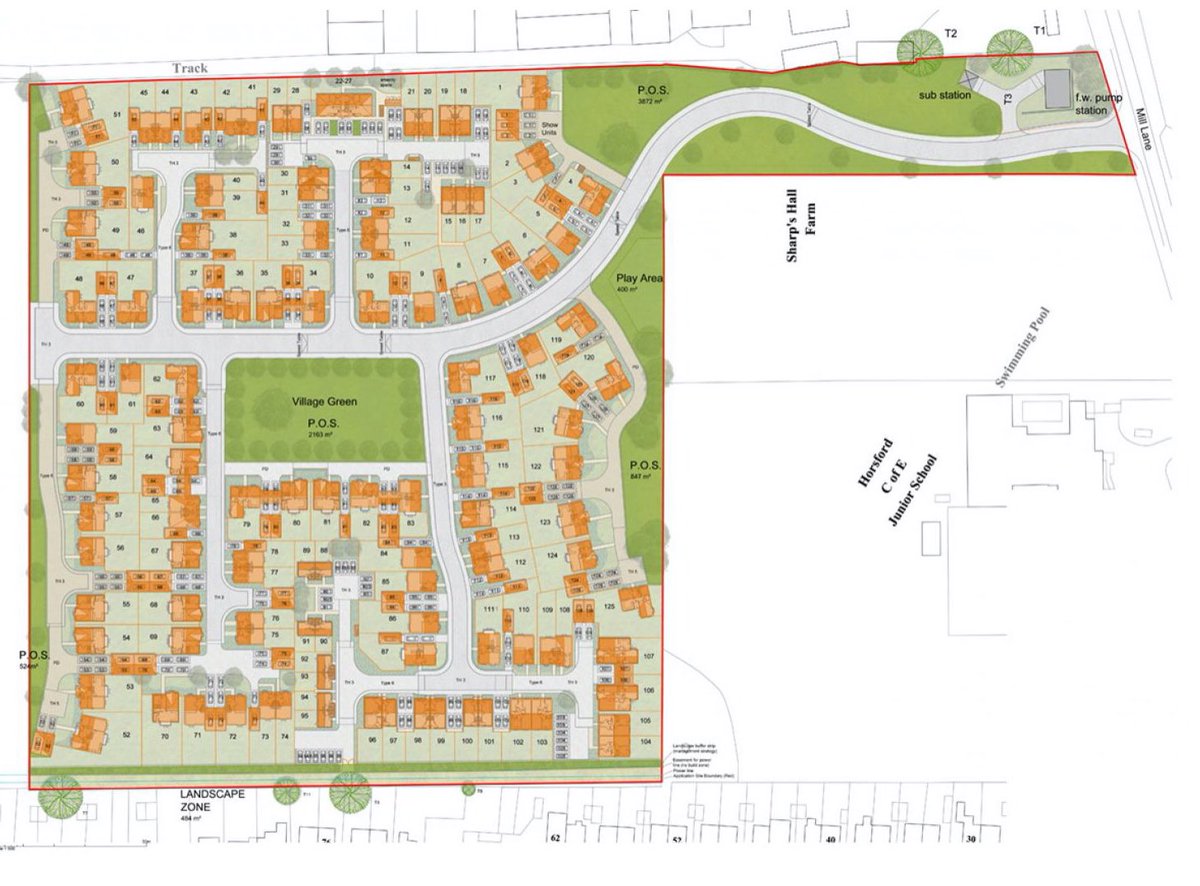 Left over land labelled as “public open space” (3/x)