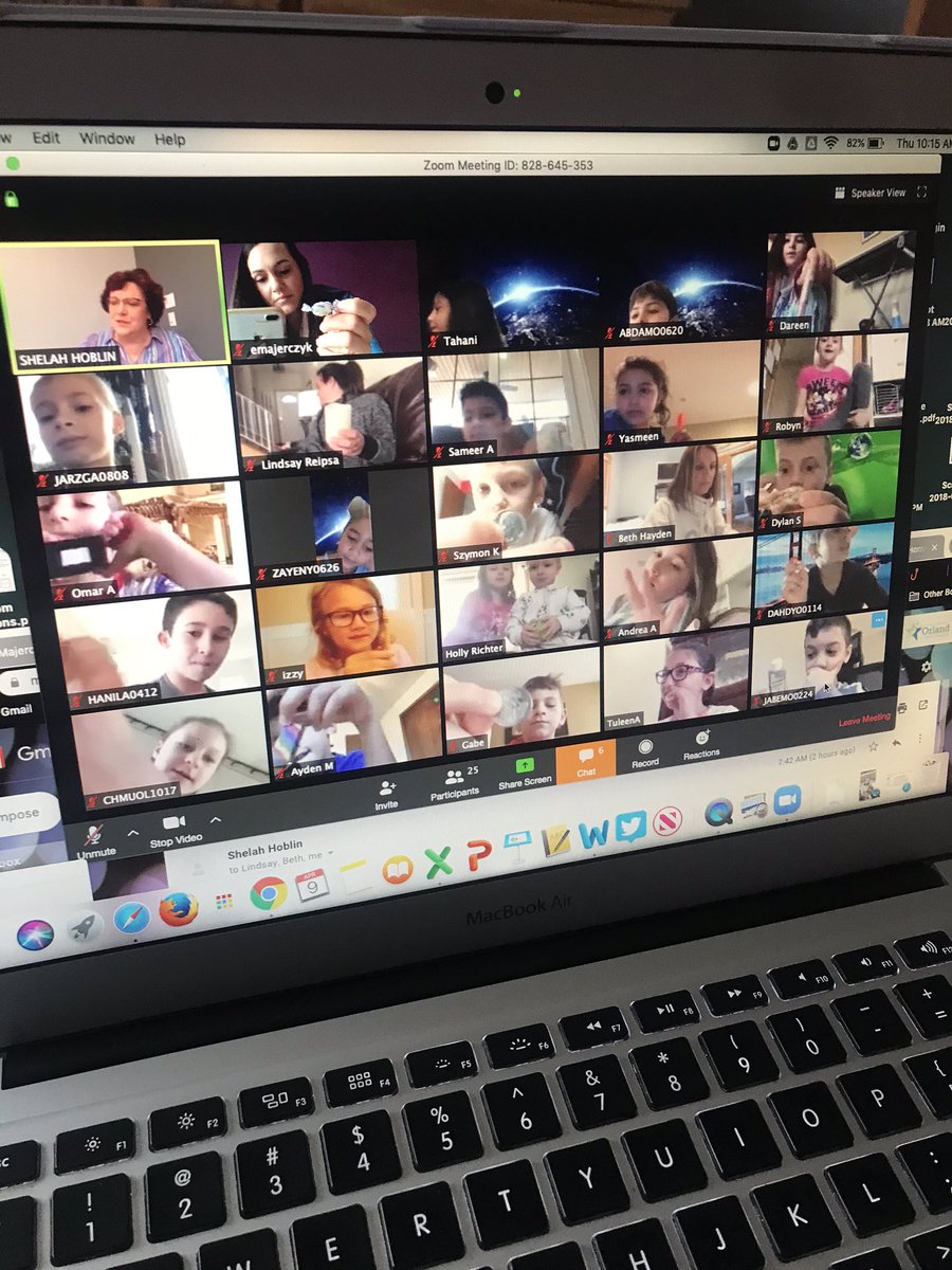 emajerczyk1's tweet photo. “Zooming” with Mrs. Hoblin’s class! @ctlbulldogs @MrsHoblin https://t.co/hFKfIl7ezI