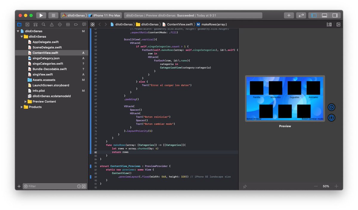 MisaelLandero's tweet image. I really need a landscape mode in the #SwiftUI preview anyway a found a temporary solution in stack overflow #swiftdev #swiftuidev does anyone have a better solution?