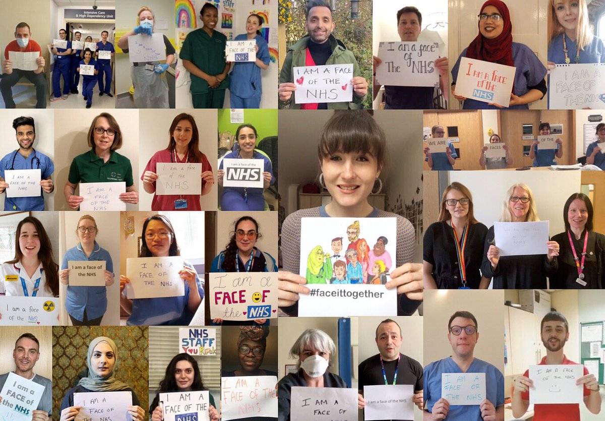 alexandra_DBmed's tweet photo. Some sobering thoughts today - fear, uncertainty, but also profound love + pride for all my #NHS colleagues fighting the frontlines. “Behind every mask, behind every apron, we are all human. We are ALL faces of the NHS”...
https://t.co/fos6veu7kc

@helenamckeown @TheBMA @TheDA_UK https://t.co/vQOuGbe1Sp