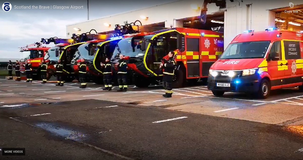 Keep your eye on social media tonight around 8pm for updates on <a href="/GLA_Airport/">Glasgow Airport ✈️</a> following their tribute to our NHS heroes by the Airports Red watch team psly.scot/2JP4RRR should be a runway success.