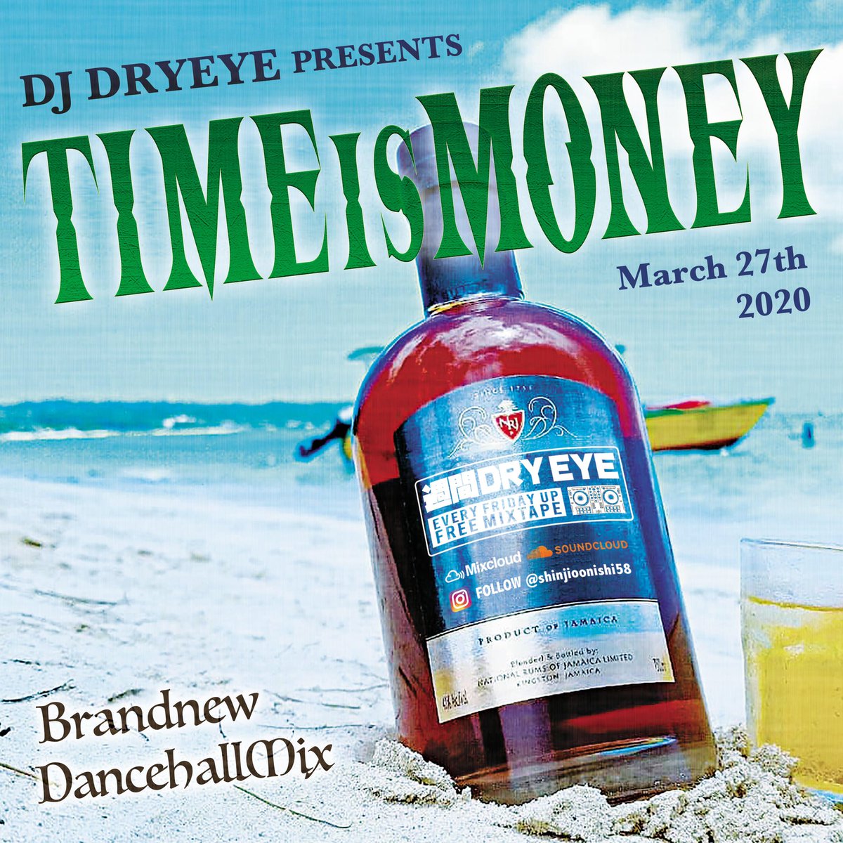 shinji_AMA's tweet photo. 🎧毎週金曜日にMixをUpしています
#週間DRYEYE も4ヶ月目に突入🔥
■ Brand NewのDancehall Tuneを中心に、今までのBig TuneをChoiceしたLEGACY SeriesもStart‼️
Dancehall、Reggae好きが少しでも増えてほしいと思っています👍
#dancehall #reggae #jamaica
#generalstone #djdryeye https://t.co/tgjQvQRvSL
