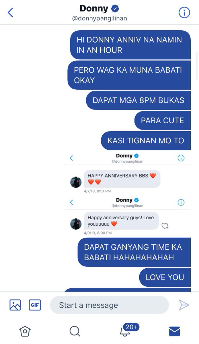 Donnys_Army's tweet photo. nag suggest lang naman po kami sinunod naman ni donny hahshahshdhs happy anniversary guys love u all ♥️ #DPAforThree @donnypangilinan https://t.co/DWC47VzKze