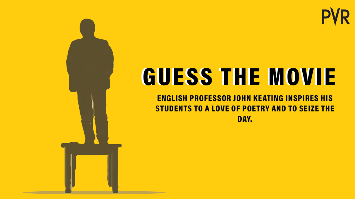 _PVRCinemas's tweet photo. There is more than his love for inspiring literary pursuits. #GuessTheMovie
Hint: It stars the late legendary actor Robin Williams
#PlayWithPVR https://t.co/ZQsXTRdKTy