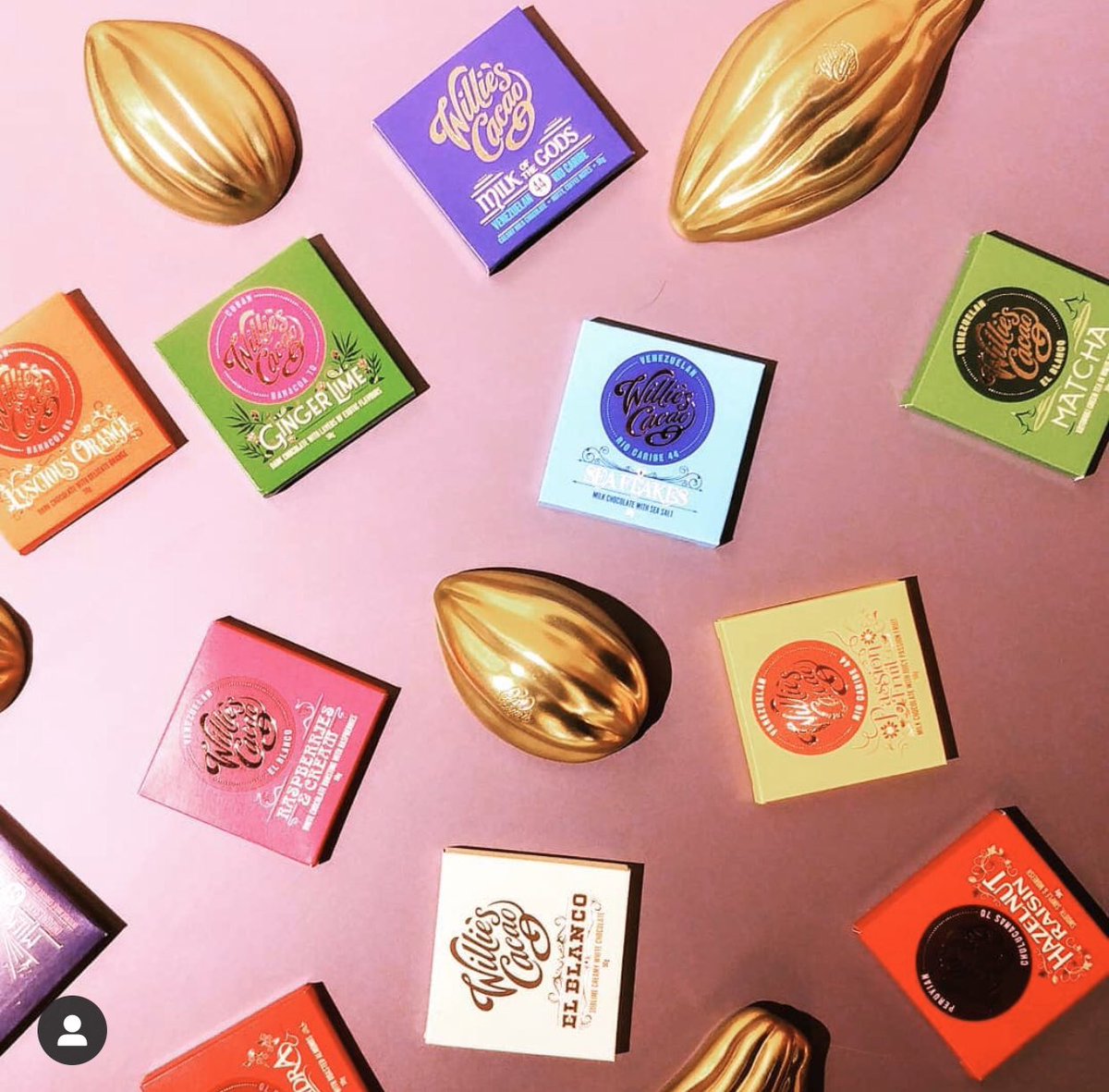 Get your chocolate fix in time for Easter with <a href="/WilliesCacao/">Willie HarcourtCooze</a> and their amazing range of flavours such as Passion Fruit and Ginger Lime 😋. Plus, if you’re local and place your order before midday on Saturday 11th it will be delivered on the same day. #happyeaster and stay safe 💛