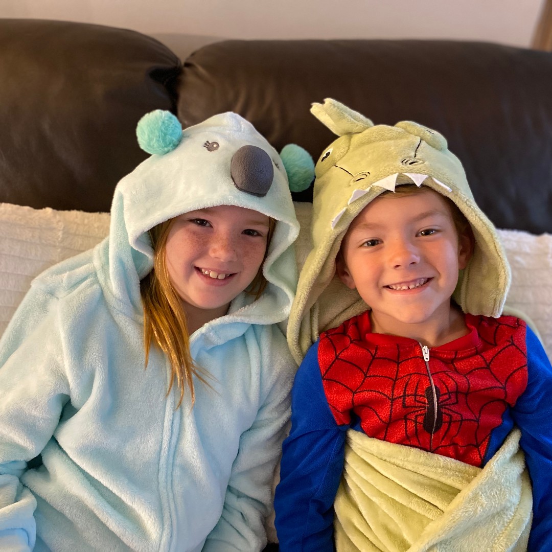 The Verbarg family is ready to learn in their PJ's today! #cmpositivity #cmvirtualspiritweek #letsseecm