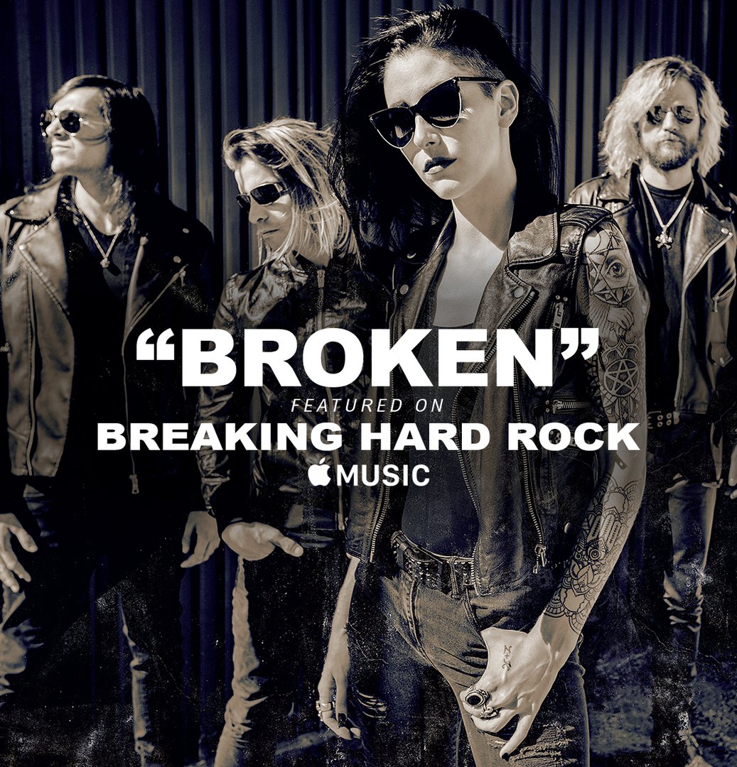 BIG thank you to <a href="/AppleMusic/">Apple Music</a> &amp; <a href="/suzytothec/">Suzy Cole</a> for including "Broken" on their Breaking Hard Rock Playlist! Listen here: bit.ly/BrokenBHR