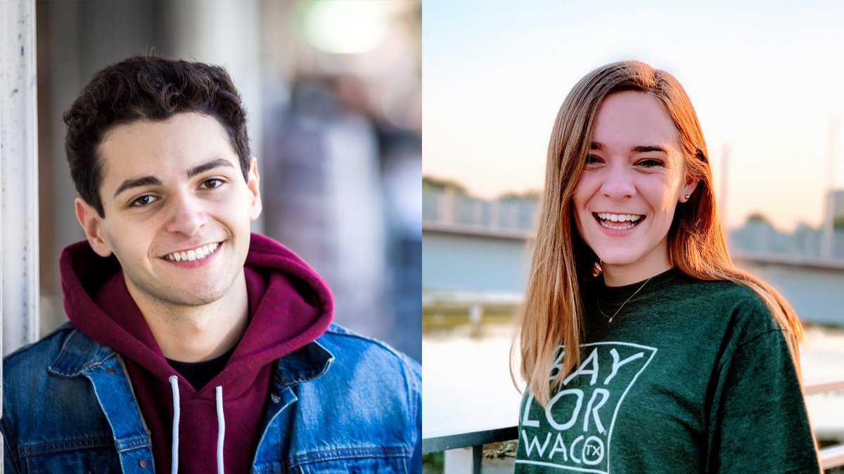 #Baylor A&amp;S students Andrew Munoz and Emily Schultz have been awarded Goldwater Scholarships --  one of the most prestigious undergraduate scholarships given in the natural sciences, engineering and mathematics. Congratulations! bit.ly/3b7Vbyd