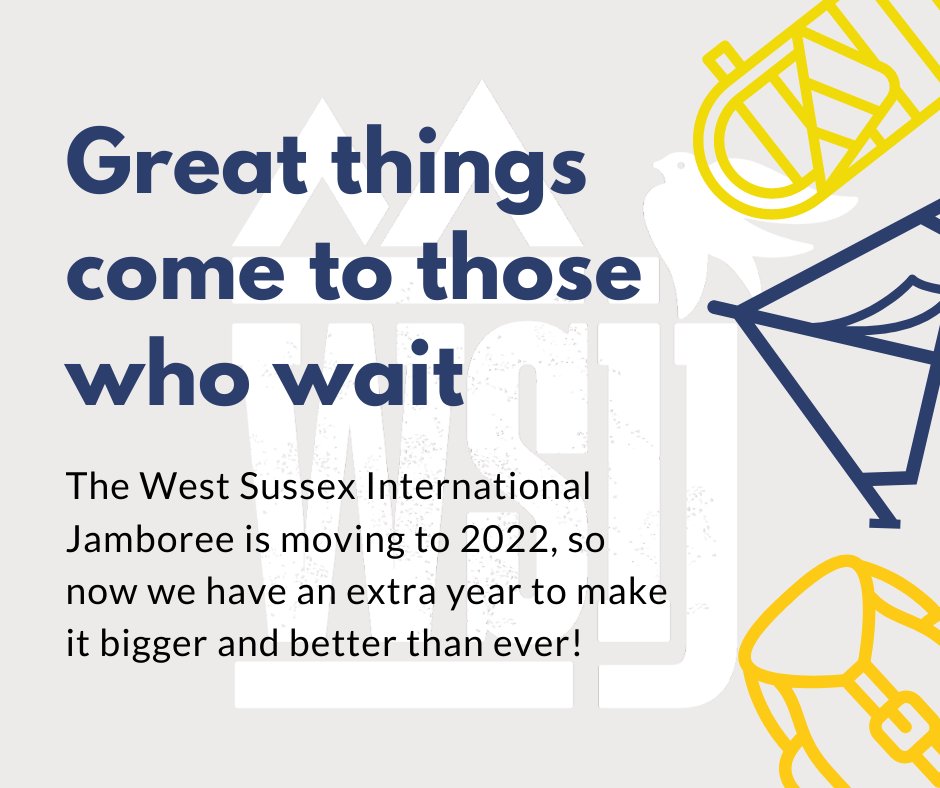 WSIJ2022's tweet photo. IMPORTANT UPDATE
WSIJ 2021 is being postponed until 2022 - please see the attached statement for more information. The WSIJ planning team are still had at work and are looking forward to welcoming as many members of @worldscouting and @wagggsworld as we can! https://t.co/H0d5BT3c6I