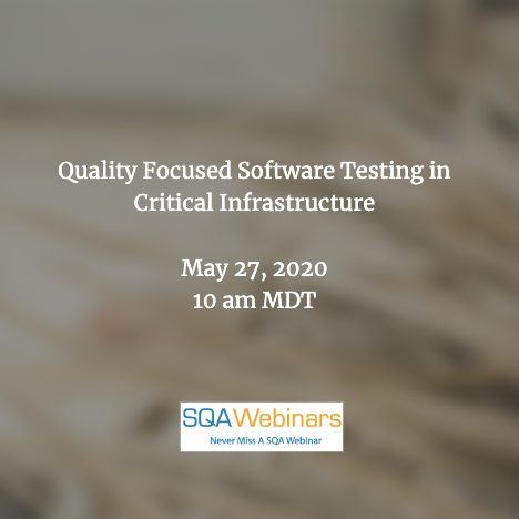 sqawebinars's tweet photo. SQAWebinars722:Quality Focused Software Testing in Critical Infrastructure
May 27, 10am MDT
https://t.co/bsgXGNfWn6
#quality #metrics #explained #scope #time #cost #functions #qualitymetrics #criticaltesting #testing #softwaretesting
#SQAWebinars
Never Miss A SQA Webinar https://t.co/IESajBUx3i