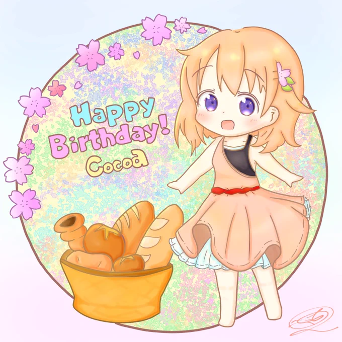 ココアさんおたおめっ!!

#保登心愛生誕祭2020
#保登心愛誕生祭2020
#gochiusa
#描いてお祝い 