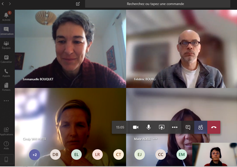 GenderSmart_EU's tweet photo. Hello World ! Hello international Friends :-) @MMoujabber @MyYellowWindow
@CIHEAMBari @Cycitex @wur @CyUniTech
@AgenceRecherche 

Internal Gender-SMART meeting @Cirad , working from home in a virtual new environment: adaptation is the keyword nowadays #commit2GENDERRING https://t.co/UAGIjD1kti