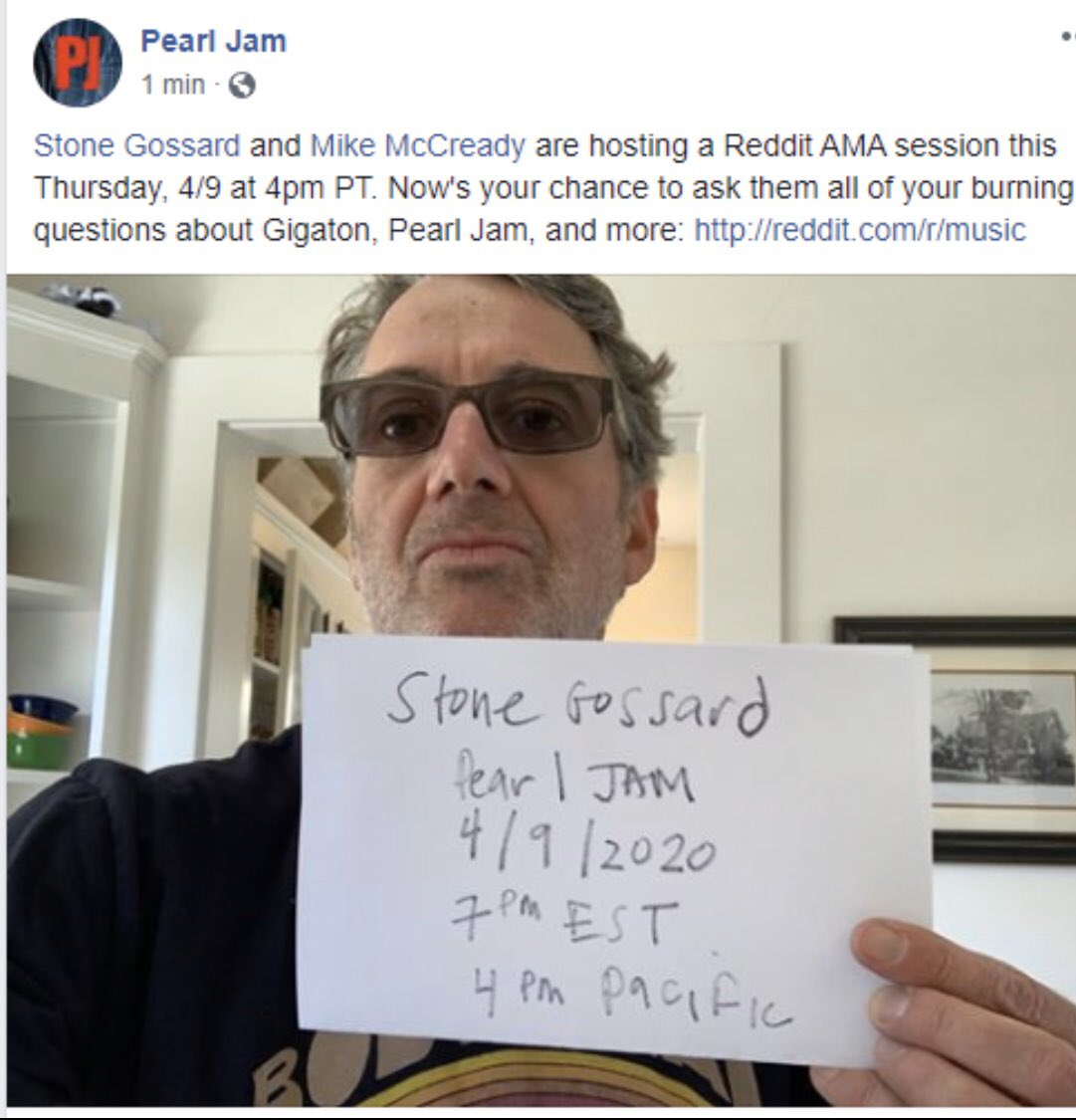 getPJtotheFort's tweet photo. Hi, I hope all are healthy and safe! Asking 4 a favor in order to try and bring some hope once this is over! @PearlJam is hosting a reddit this evening (see photo for details). It would be great if many asked them to play @Newportfolkfest. What a great opportunity 2 raise (contd) https://t.co/a8OKAFU84o