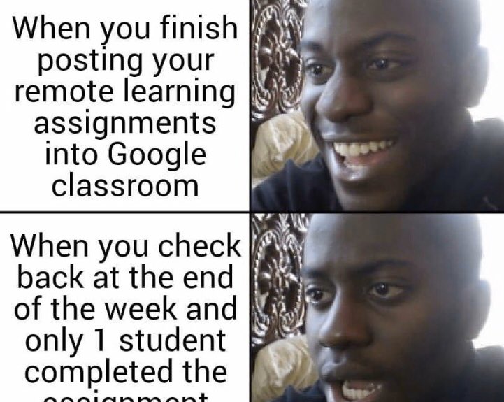 MsCoyne5's tweet photo. I felt this, but then I looked to see how many students have actually checked out our choice board and I was blown away!!!! 🤯🤗 Half my class in just a few days! #rr_bulldogs @RockyRunES https://t.co/F1ONdjr4oz