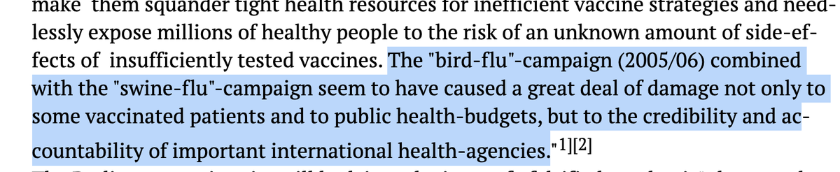 Memory refresh #08And now it escalates.The politicians of European Parliament started investigating "the : bird-flu"-campaign (2005/06) combined with the "swine-flu"-campaign. Note: if you check the names, the same claimed Coronavirus was exaggeration by WHO.