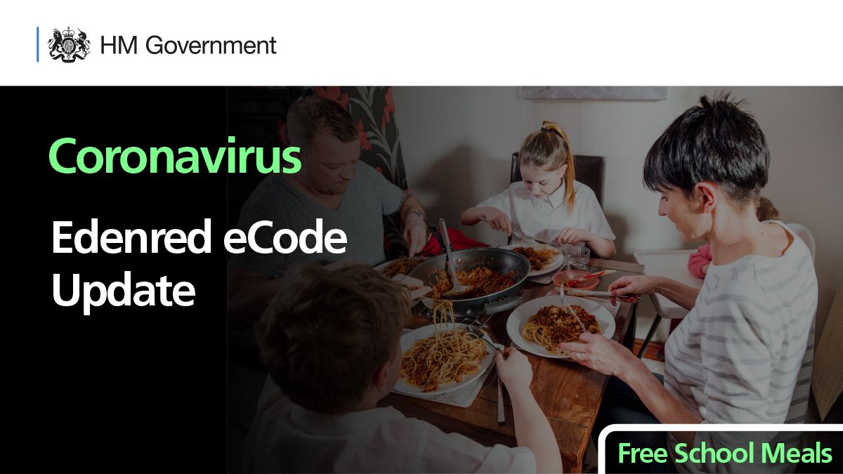 To reassure any schools that are worried they have missed their Edenred eCode for free school meal vouchers, Edenred have today re-sent all eCodes with a ‘Fulfilled’ status