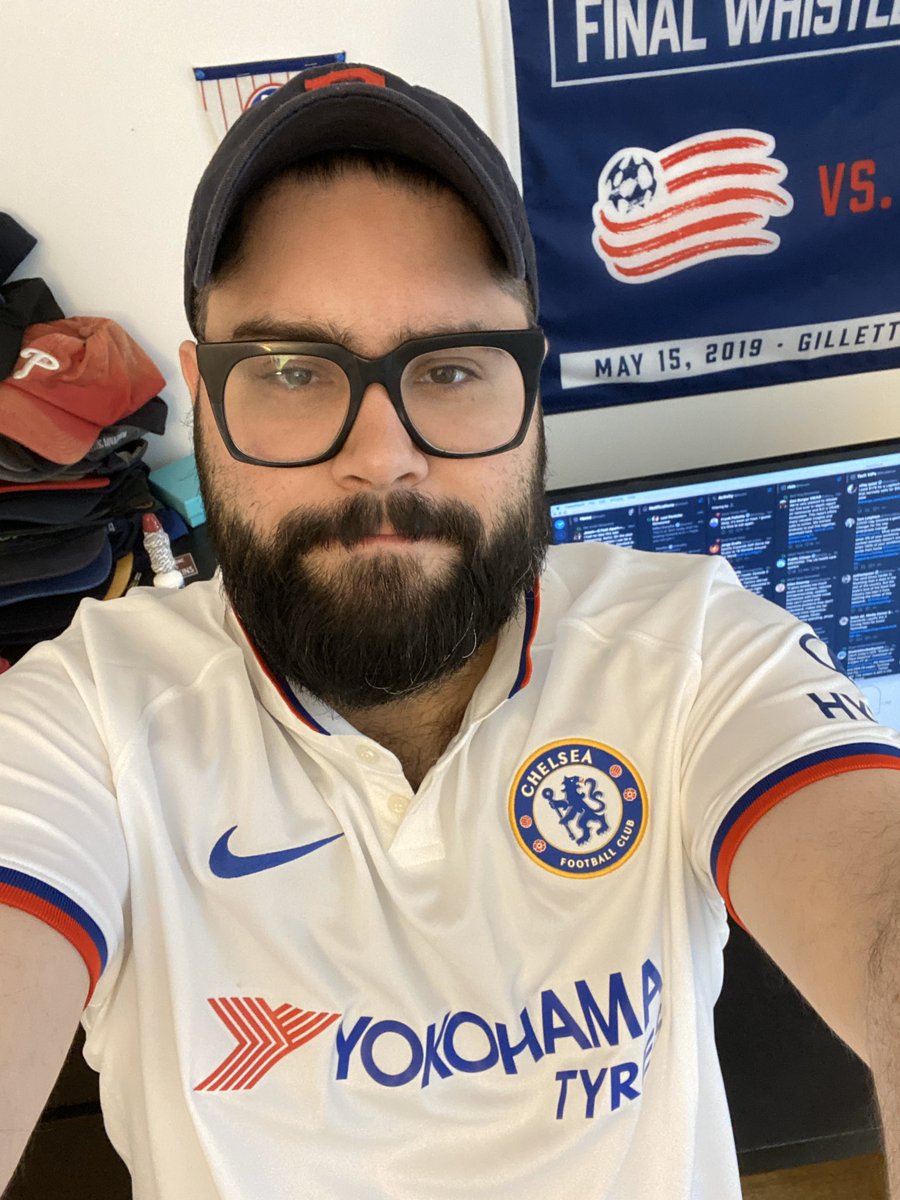 up today is Chelsea’s current 2019/20 away kit. I won’t be wearing it very long though as I’m hosting that webinar later today !