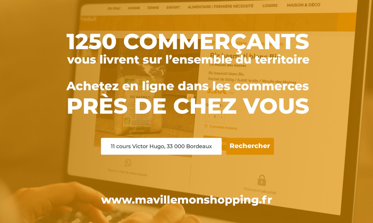 Plus de 1⃣2⃣5⃣0⃣ commerçants et artisans vous livrent sur l'ensemble du territoire (France métropolitaine + DOM) durant le confinement. Achetez en ligne près de vous et soutenez le commerce local #COVID19 #commercelocal #commercedeproximite #ecommerce #mavillemonshopping #startup