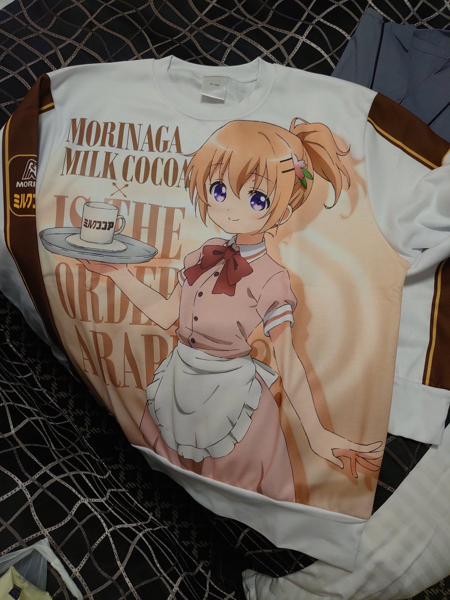 森永製菓 今日4 10は ご注文はうさぎですか のココアちゃんのお誕生日 それを記念して 森永ココアがオリジナル ココアちゃんのtシャツを作っちゃいました 4 10の23 59までに Morinaga Angel をフォローして このツイート文をリツイートして