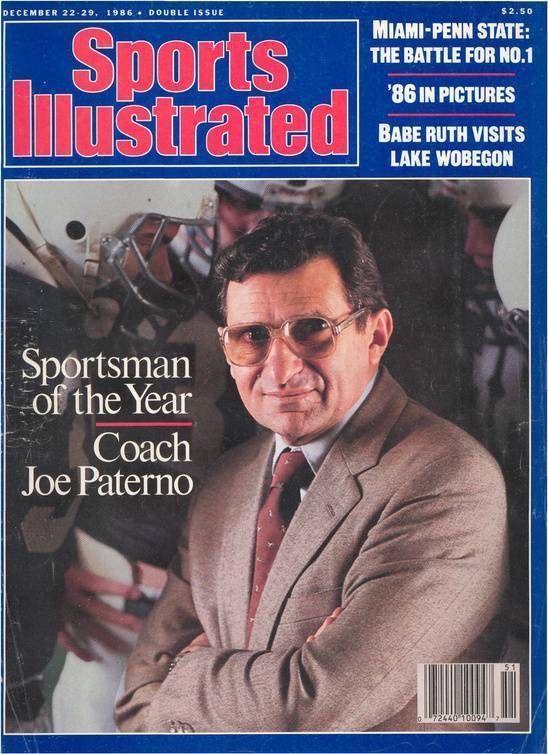 PlaybookMark's tweet photo. DID YOU KNOW @PennStateFball legend #JoePaterno is still the only college football coach to ever be named Sports Illustrated's Sportsman of the Year? #409Day https://t.co/fJ7XWSVRAu