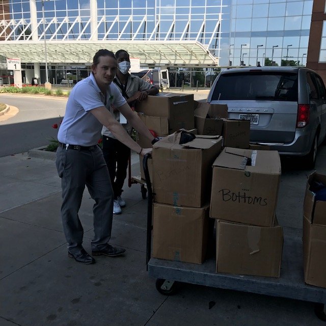 A special thank you to our store associates who gathered medical scrubs, snacks and Easter Baskets from our stores to give back to our local organizations.  We partnered w/ fire departments, hospitals, homeless shelters, nursing homes and other community organizations. ❤️