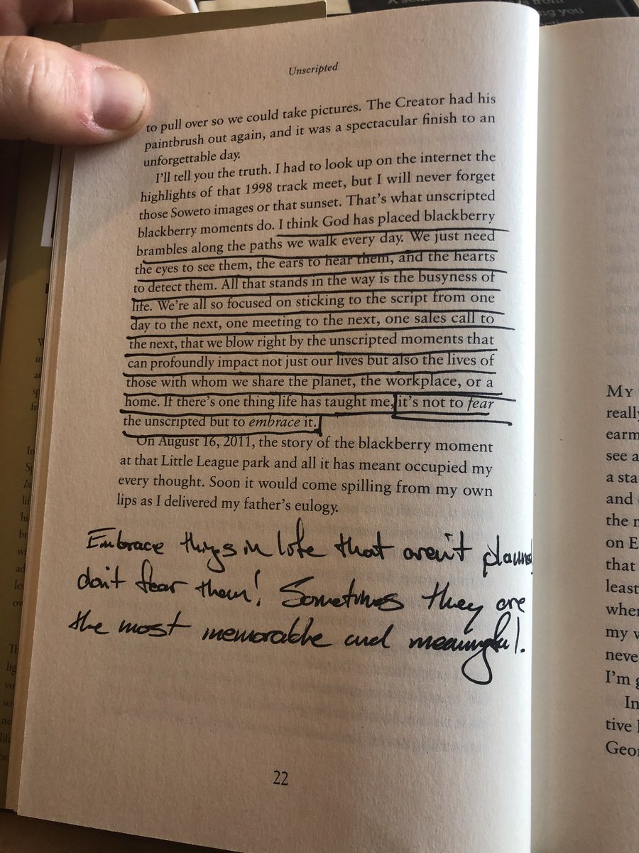 Restarted <a href="/TurnerSportsEJ/">Ernie Johnson</a> ‘s book ‘Unscripted’ yesterday that I never finished and came upon this at the end of Ch. 1.  Couldn’t think of a better thing to hear in our current situation.