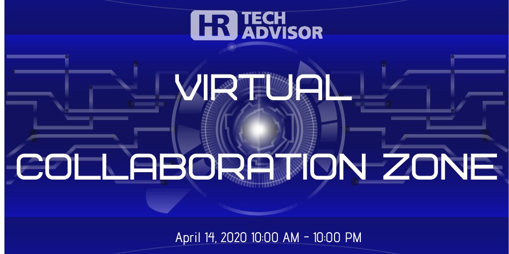 Hey <a href="/AdaptationGuru/">Allyson Gilbert</a> - <a href="/HRTechAdvisor/">HR Tech Advisor</a> and <a href="/HRTechAlliances/">Partnering Success</a>
 will be having its 2nd Virtual #Collaboration Zone on April 14, 2020. Because we believe that today we need our connections more than ever. Visit: buff.ly/3dWYgTn for info #HRTech #HR #Consulting #Advisors