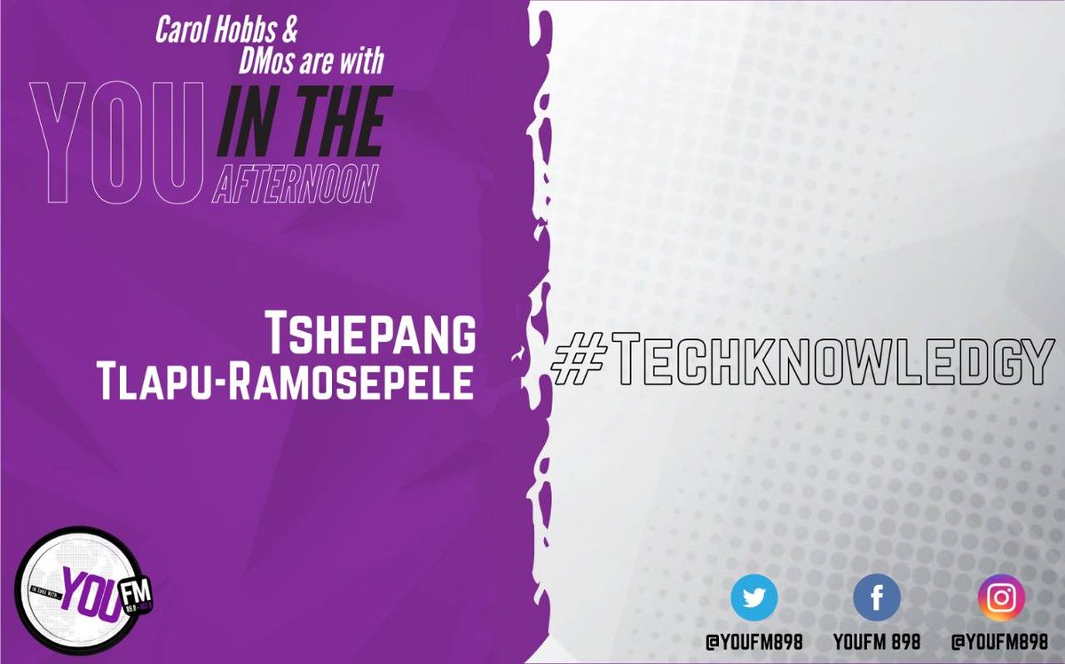 YOUFM898's tweet photo. Has the COVID19 pandemic triggered an unprecedented demand for digital health technology solutions? Tune in as @DMOS_SA & @MsCarolHobbs chat to Technology Analyst @tshepang0777 #TechKnowledgy
#YOUInTheAfternoon
#StayHomeStayInTune https://t.co/egqcO1LnYF