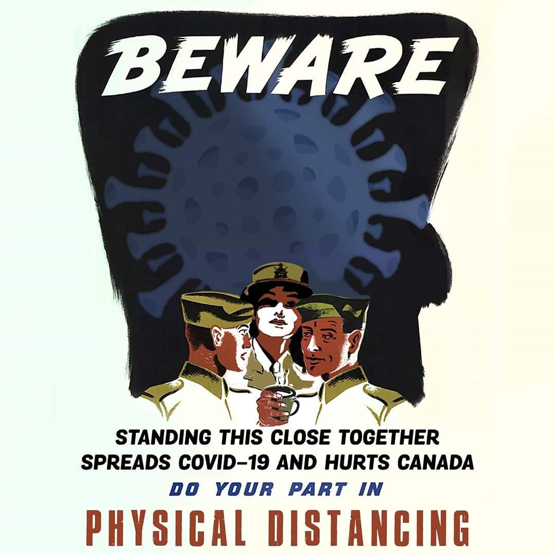 KingsOwnYYC's tweet photo. It's everyone's responsibility to do their part in the battle against #COVID19. Stay vigilant and maintain your physical distance from others. Onward! 🇨🇦
#coronavirus #kingsown #kocr #kingsowncalgary #canadianforces #canadianarmy #canada https://t.co/PdG9K4J5EH