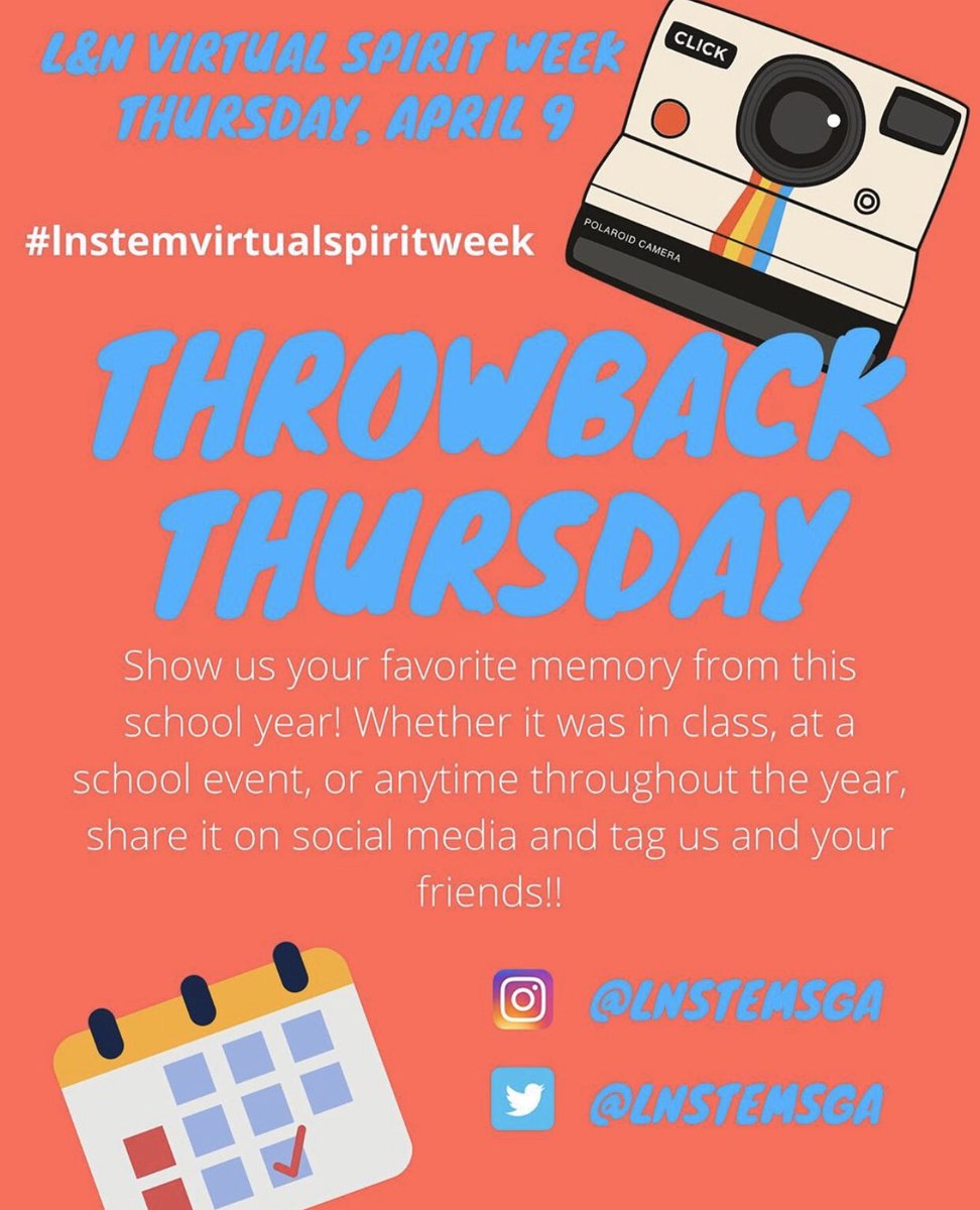 What has been your favorite memory from this year? Post it, tag us, and use #lnstemvirtualspiritweek !