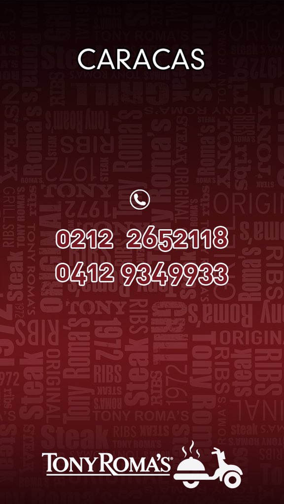 TonyRomasVE's tweet photo. ¿Qué te provoca hoy? ¡Lo llevamos hasta tu casa! Comunícate a nuestros números y llegamos hasta tí.. #Caracas #Valencia https://t.co/4WksTqZd6g