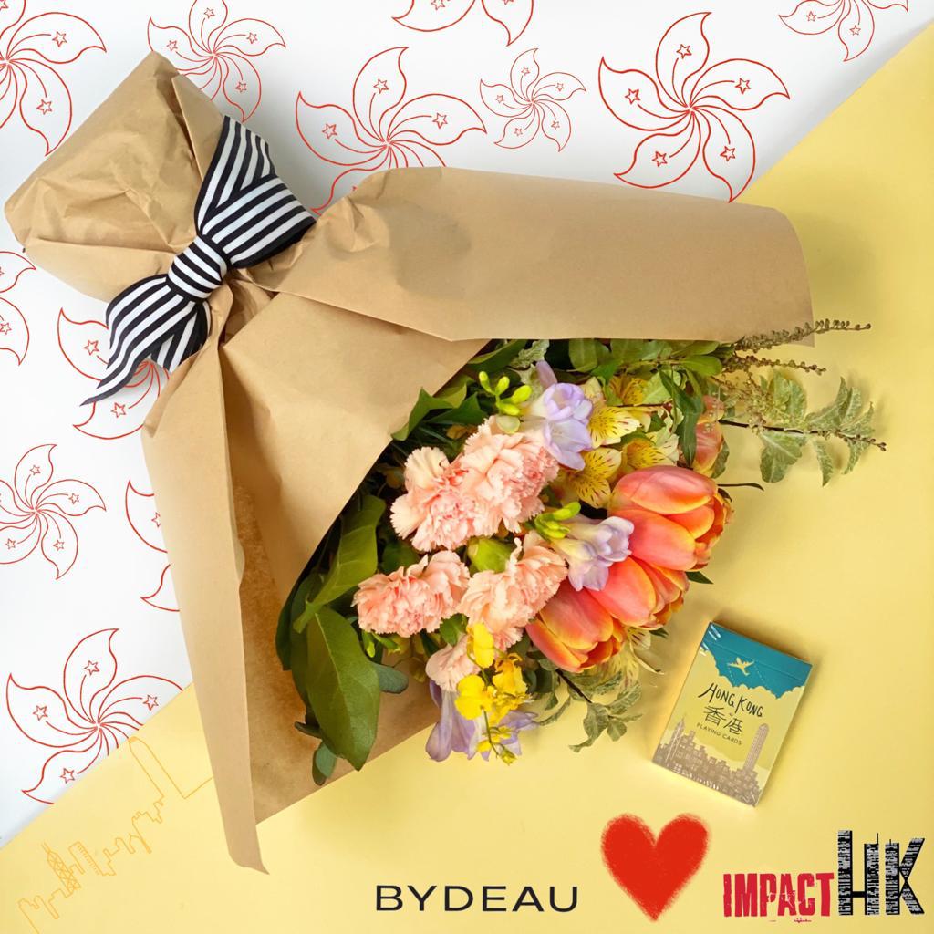 What better way to brighten up your home this springtime than by ordering Bydeau’s beautiful ‘I ❤️ HK’ bouquet? Better yet, all proceeds go to our charity. Pre-order one of these divine bouquets to be delivered April 16-17th.
Please visit: bydeau.com