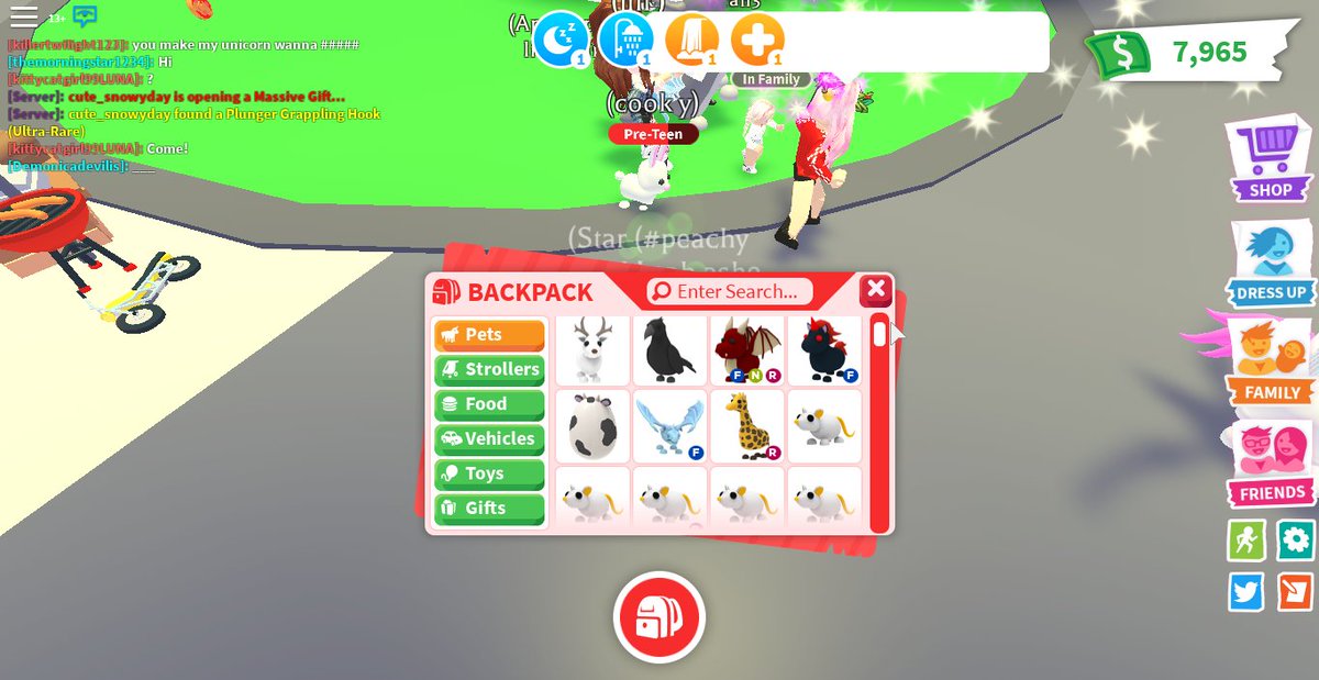 star_effendy's tweet photo. #adoptmetrades
GIVING AWAY!
Legendary dream pets (NO NEONS ;-;)

Like
Retweet (use #adoptmegiveaways tag me in them ;-;)  
Follow me ;-;
Comment ur dream pet

Ends in like... idk a week?
3 winners

(Old pic) (Evil uni is with m sister so :/) (Good luck) https://t.co/WX7llLxVFt