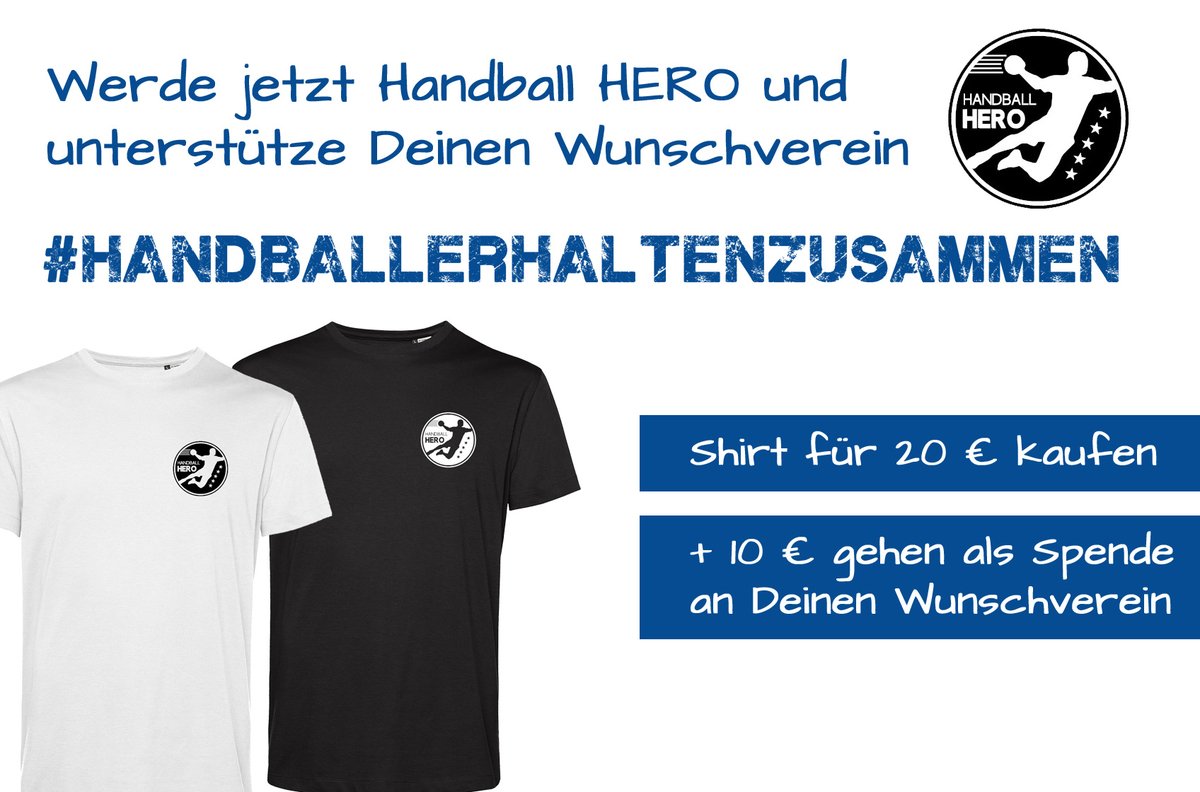 +++ Aktion "Handball HERO" +++
Wir möchten mit unserer Aktion Vereine unterstützen, die durch die aktuelle Lage in eine unsichere Zukunft blicken -> handball.de/hero
#handballerhaltenzusammen #staytogether #gemeinsam #handballhero #hero #handballerhelfenhandballer