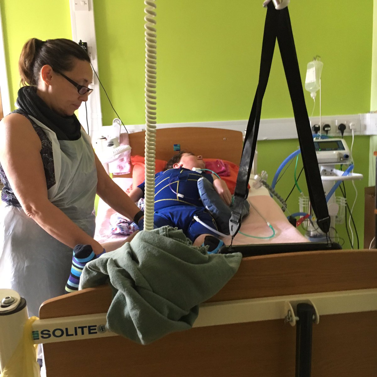 mikeysfund's tweet photo. Mikey’s #Physiotherapy was delivered by his #carers via a #facetime session with his #physiotherapist today. #StayHomeSaveLives https://t.co/ug4uvMH9J2