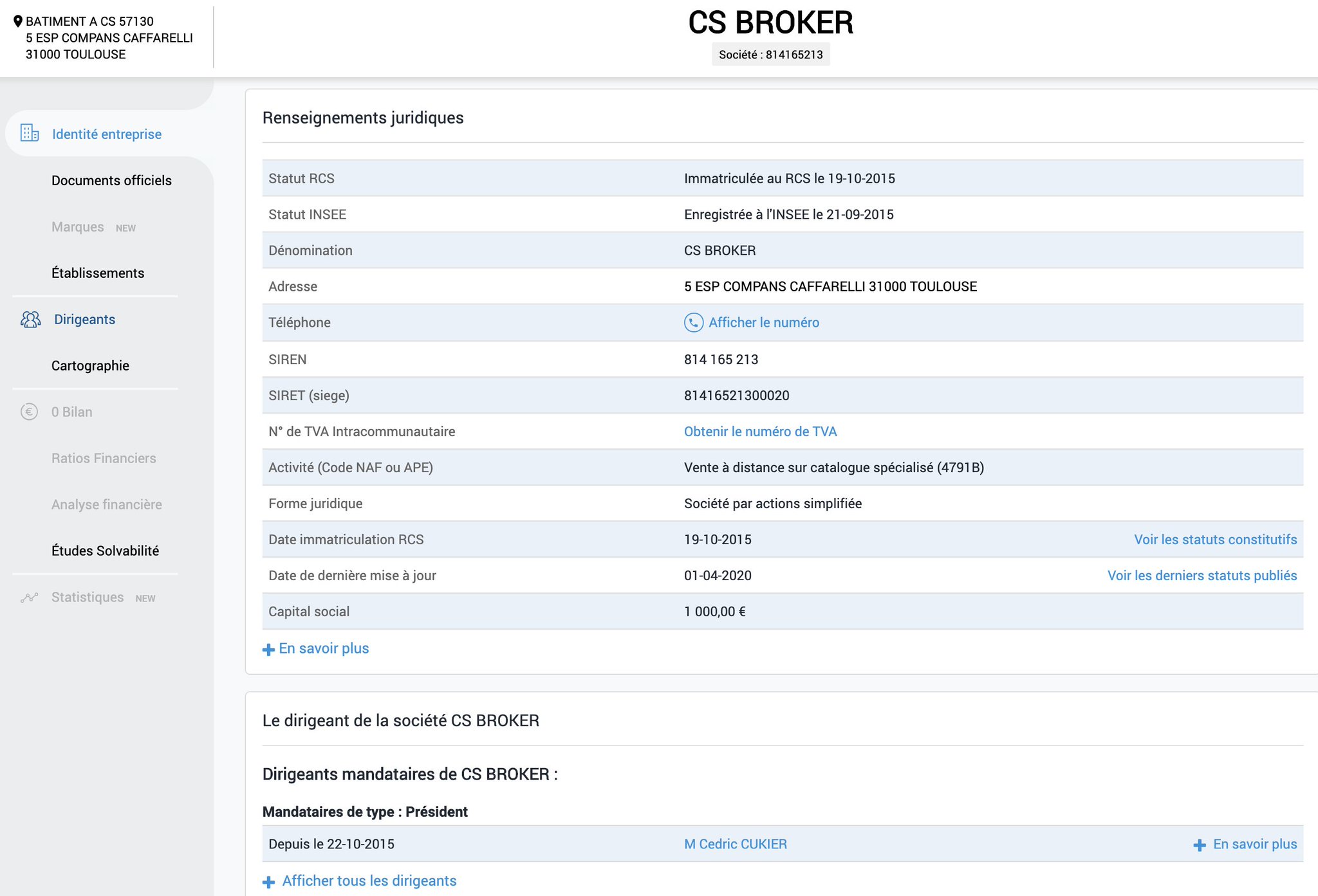 Elliot Alderson On Twitter In The Company Registry We Can