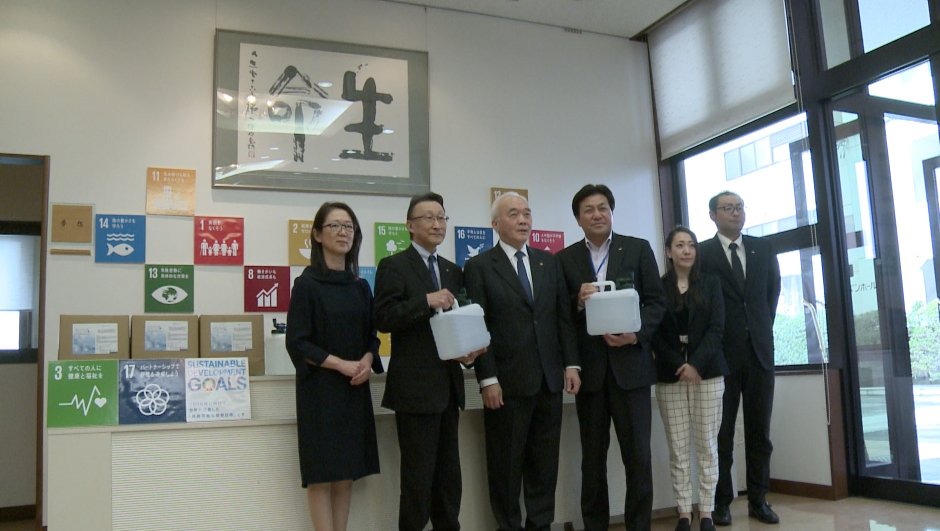 Applestream On Twitter News 弘前公益社 幼稚園 保育園に消毒液寄付 Https T Co Cqlkhj3awb