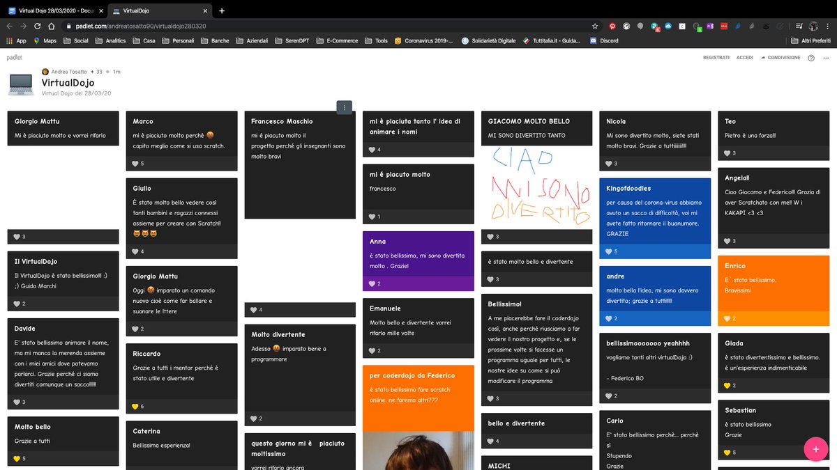 coderdojopd's tweet image. 🤒 🤒 🤒 🤒
I feedback dei nostri ninja ci hanno veramente emozionato
con @CoderdojoBO @CoderdojoUpTo @CoderdojoSigillo
🤤🤤🤤🤤