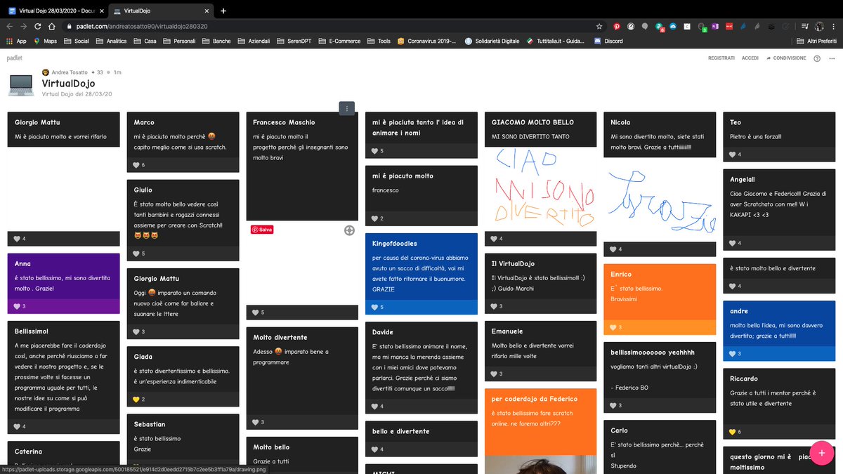 coderdojopd's tweet image. 🤒 🤒 🤒 🤒
I feedback dei nostri ninja ci hanno veramente emozionato
con @CoderdojoBO @CoderdojoUpTo @CoderdojoSigillo
🤤🤤🤤🤤