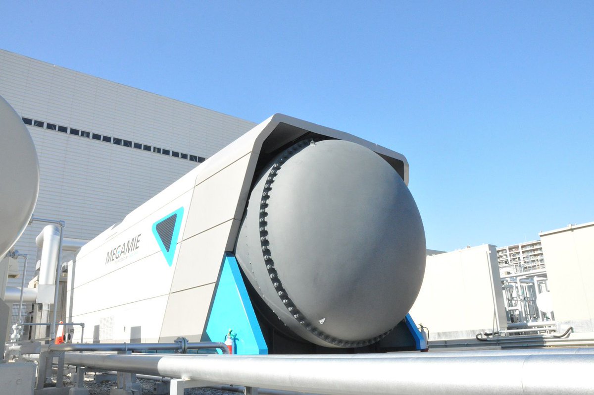 Power_MHI's tweet photo. The second #MEGAMIE in operation! #MHPS  pressurized hybrid power system by combines a solid oxide fuel cell #SOFC with a micro gas turbine to support Japan’s "Next-Generation Energy Project" at Hazama Ando Technical Research Institute in Tsukuba, Japan. https://t.co/CbpjOna0YE https://t.co/9rnvOueQyJ