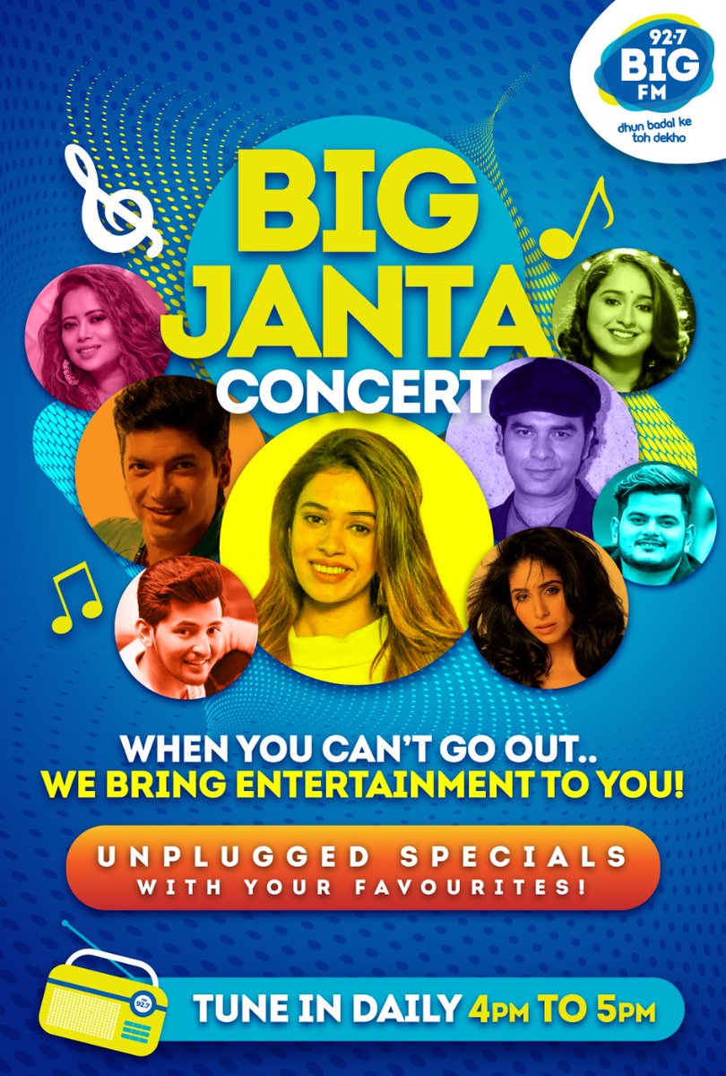 #BIGJANTACONCERT - A BIG FM Initiative to ensure that our listeners stay entertained and connected with their favourite artists during this lockdown period and enjoy sessions of great unplugged music every day