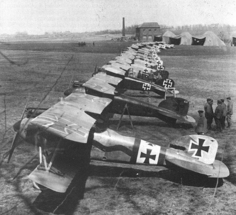 Other changes included British pilots being sent to the front with less training and the German Air Service changing from its previous defensive posture to the use of Jagdstaffeln (hunting squadrons) with their best pilots to seek and destroy enemy scouts and two-seaters.