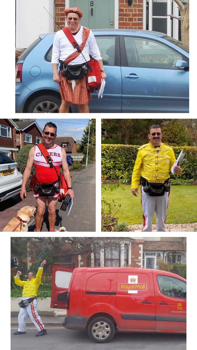 Our postman is better than your postman!! 😂😊 #hero #StayAtHome #COVID19 #keyworkers