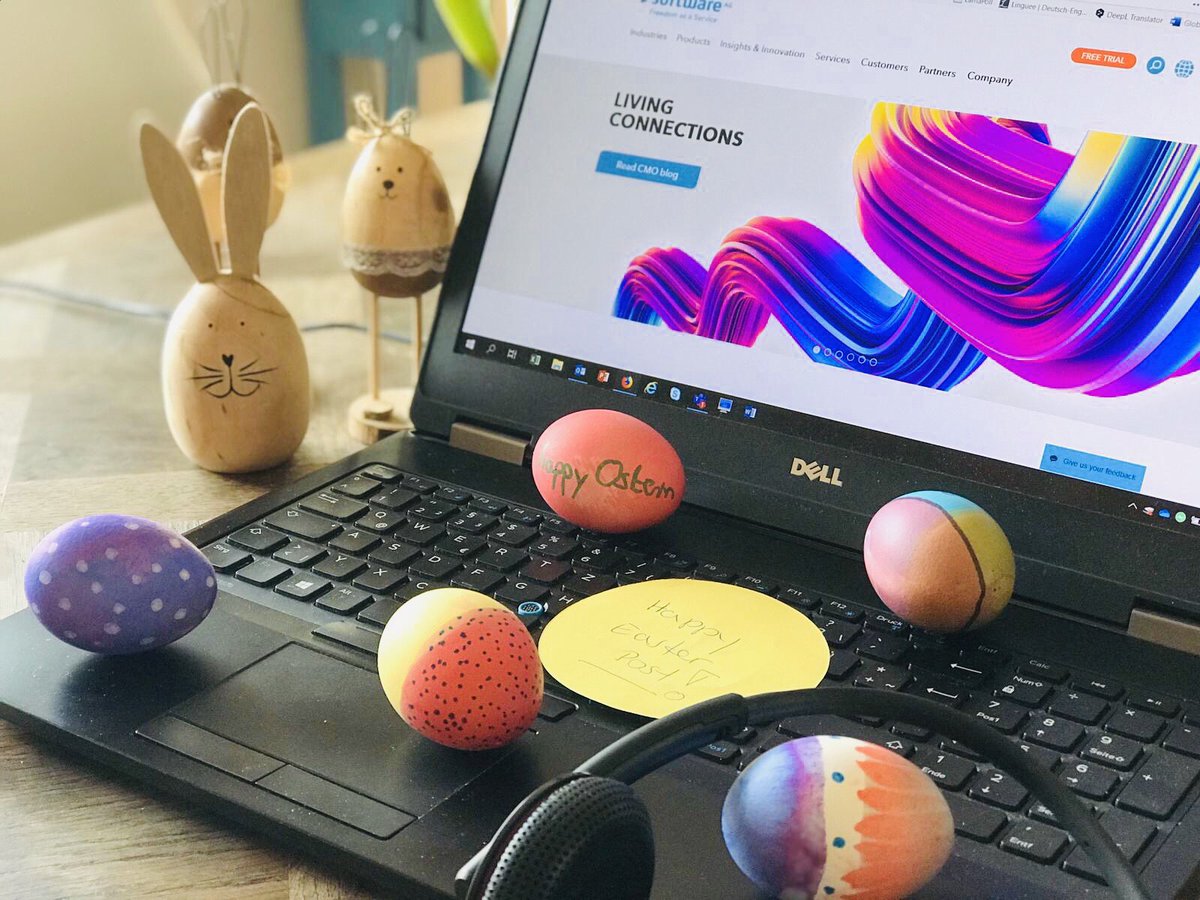 In these unprecedented times you shouldn’t forget cherished traditions! 

In Germany we are preparing for our upcoming Easter break. A wonderful possibility to spend quality time with your loved ones. 

Happy Easter 💐 and take care!

#Softwareag #EasterAtHome #StayAtHome