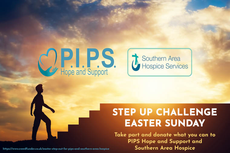 Newryie's tweet photo. Join the PIPS and Hospice 'Step Up Challenge' on Easter Sunday #SouthernAreaHospice #PIPSHopeandSupport https://t.co/FGApB61H2B https://t.co/yjNYUELouB