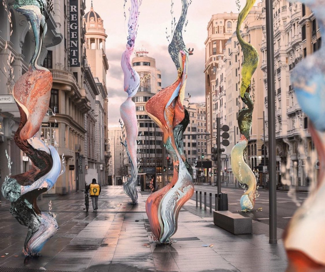 ACuboC's tweet image. Me encanta que frente a la imagen que quería dar de España y de #Madrid un partido político, los #artistas cuenten que #MadridEstaMuyVivo 
@ignaciopereira 
#arte