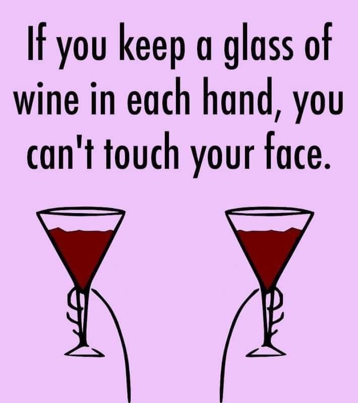 Some good advice! 😜🍷#wine #winelovers #donttouchyourface