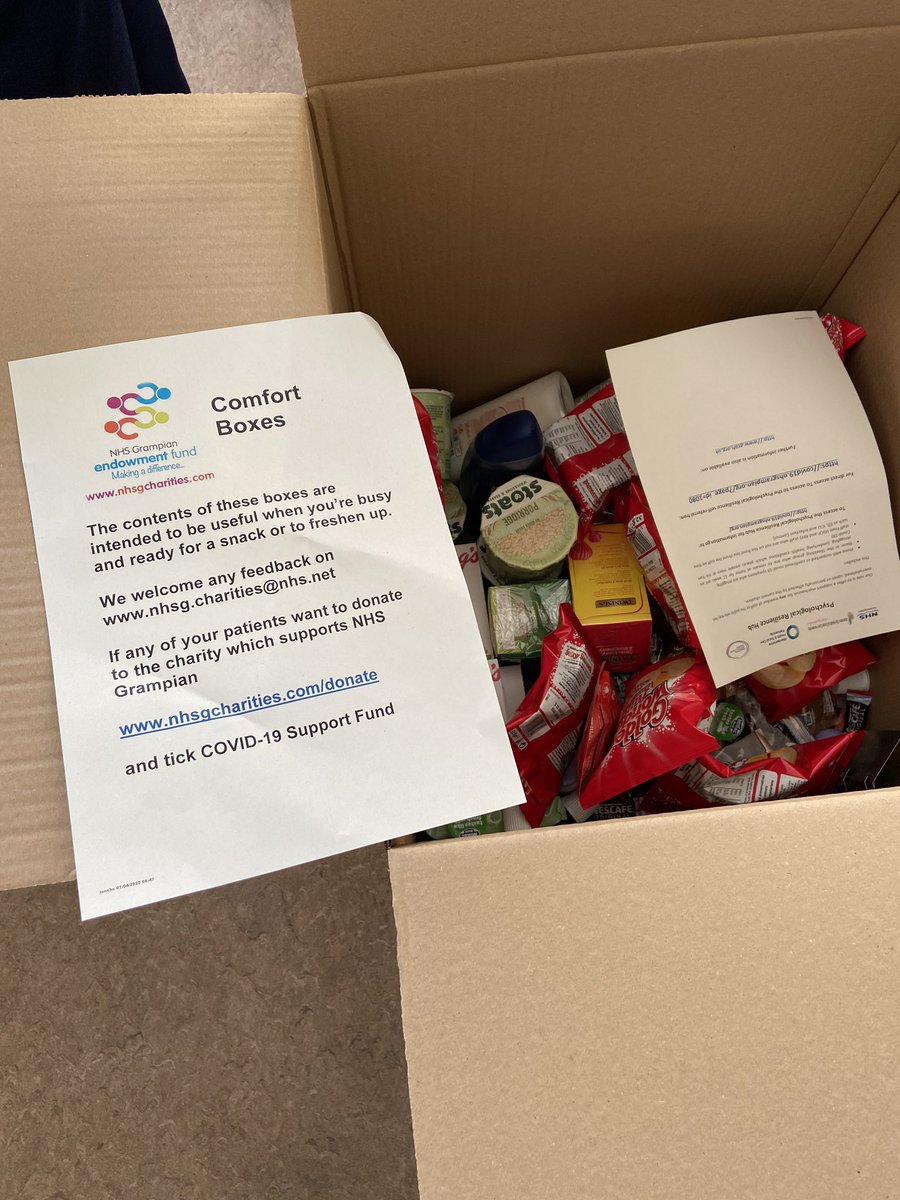 A lovely gesture today! Thank you to all involved. @nhsgrampian <a href="/ResearchAwaren1/">Research Awareness Grampian</a> <a href="/BalmedieEdwards/">Carole</a>